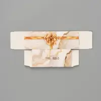 Коробка подарочная с окном &laquo;Мрамор&raquo;, 12&times;5.5&times;5.5 см, самосборная