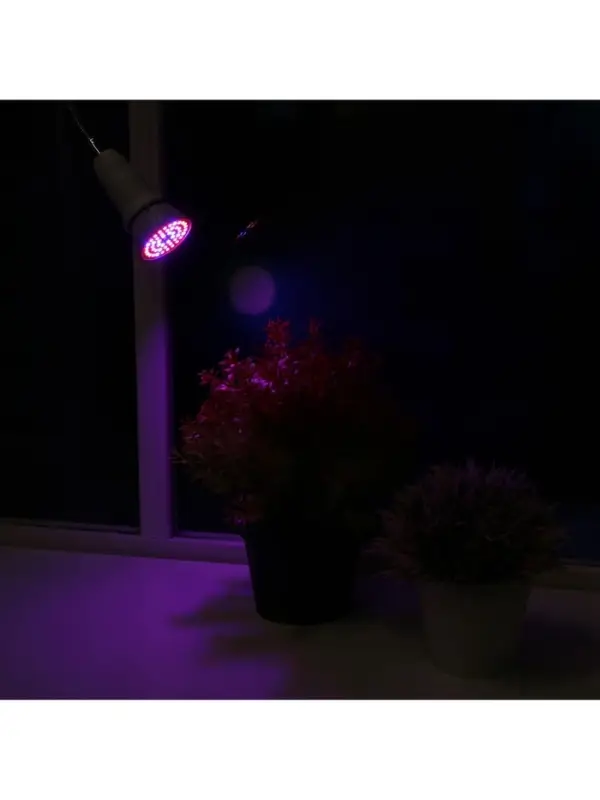 Фитолампа для растений Luazon Lighting, светодиодная, E27, 3.5 Вт, IP44, 220 В, 270&deg;, биколорная