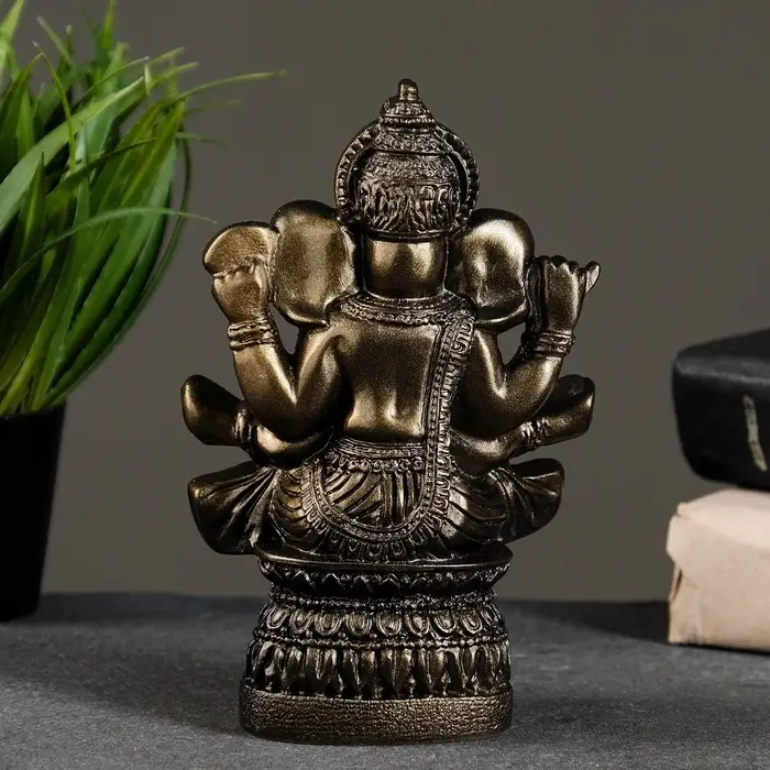 Фигурка гипс &laquo;Ганеша&raquo;, бронза, 7&times;17&times;12 см