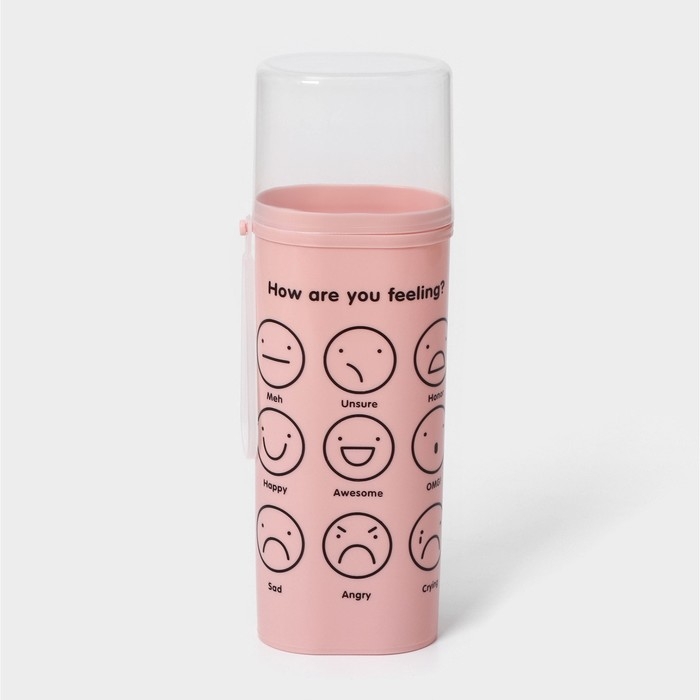 Футляр для зубной пасты и щётки, 6,3×4,5×19,8 см , цвет МИКС