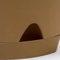 Горшок для цветов с прикорневым поливом Amsterdam, 8 л, цвет молочный шоколад