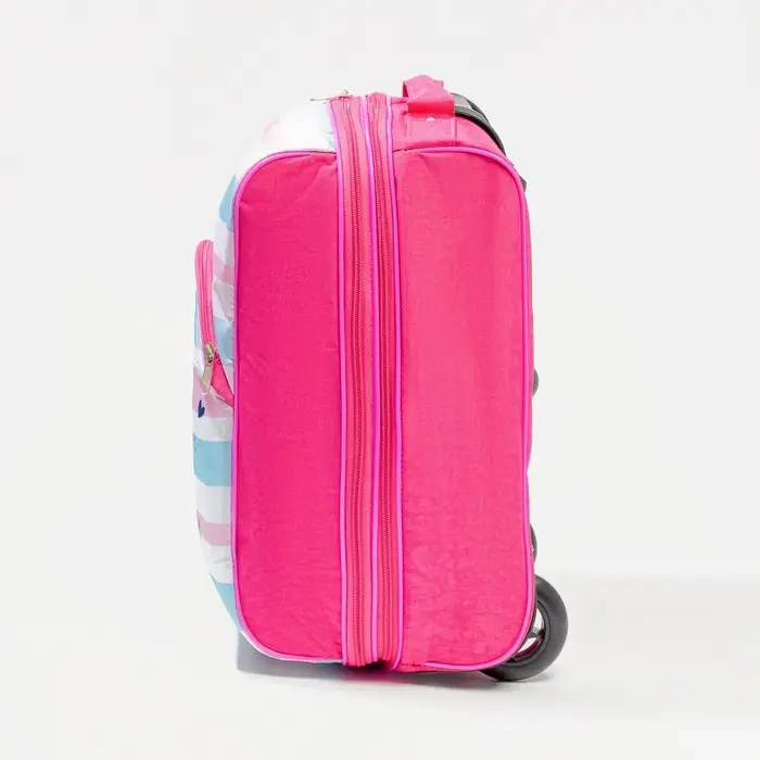 Чемодан детский 34 л (XS), отдел на молнии, цвет розовый