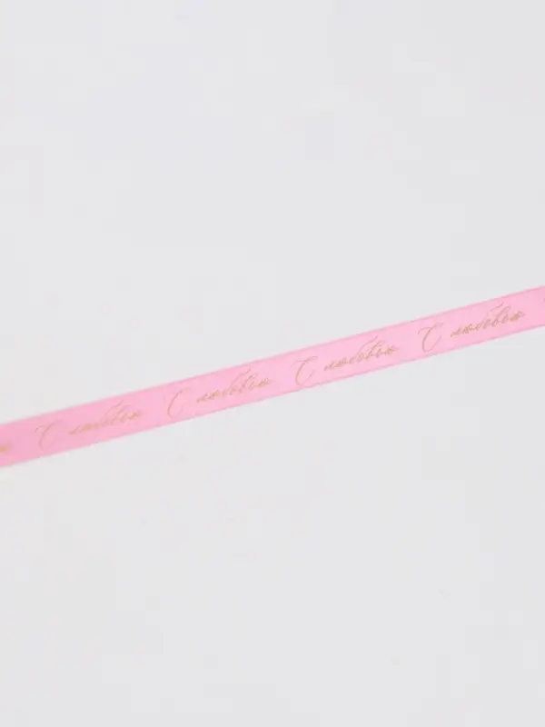 Лента атласная с тиснением &laquo;С любовью&raquo;, розовая, 2 см &times; 22.5 (&plusmn; 1) м