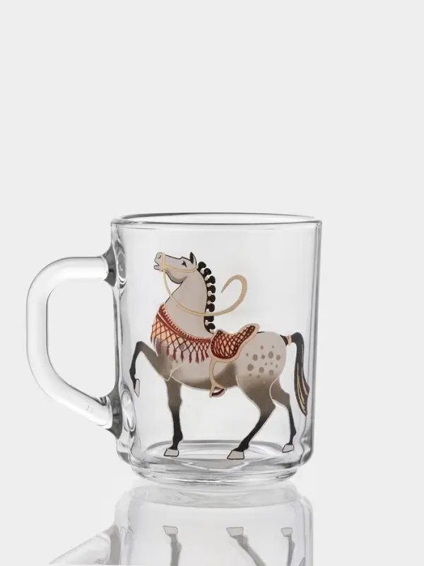 Кружка Кружка "Green tea" "Лошади" 200 мл