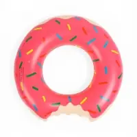 Круг для плавания Пончик 55 см, цвет розовый