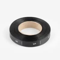 Размерник сатиновый, S, 1000 шт., 12 мм, 30 м, чёрный