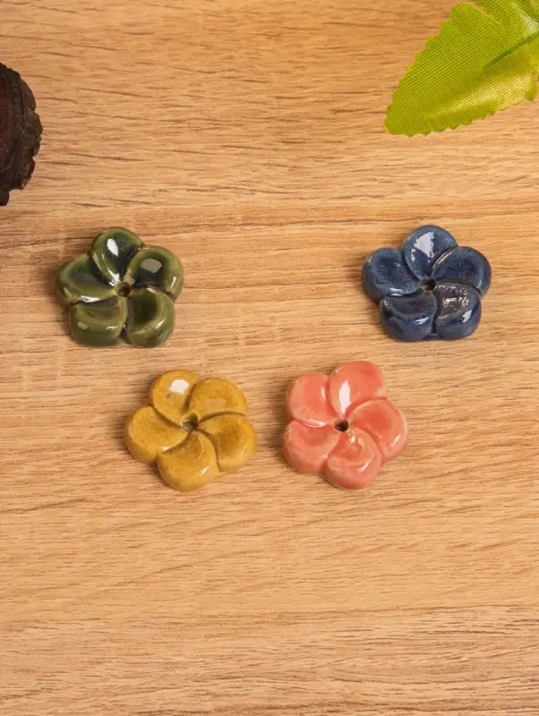 Подставка под благовония  Подставка под благовония "Цветок" керамика, цв. МИКС, 3х3х0,5 см