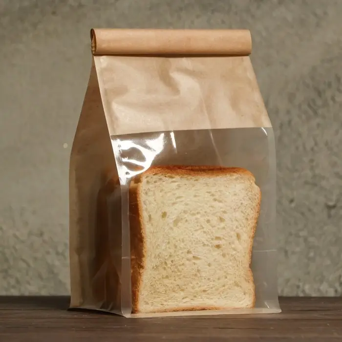 Пакет крафт бумажный, с окном, прямоугольное дно, 13 х 10 х 28 см Пакет крафт бумажный, с окном, прямоугольное дно, 13 х 10 х 28 см