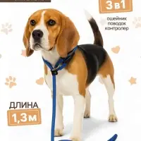 Ринговка для собак, 130&times;1 см, синяя