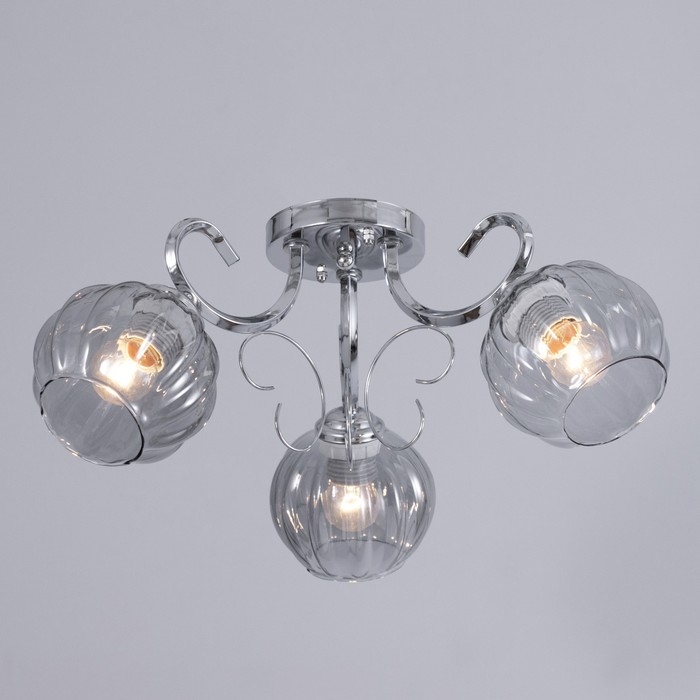 Люстра Люстра "Эшли" 3х40Вт Е27 Хром 53х53х20см