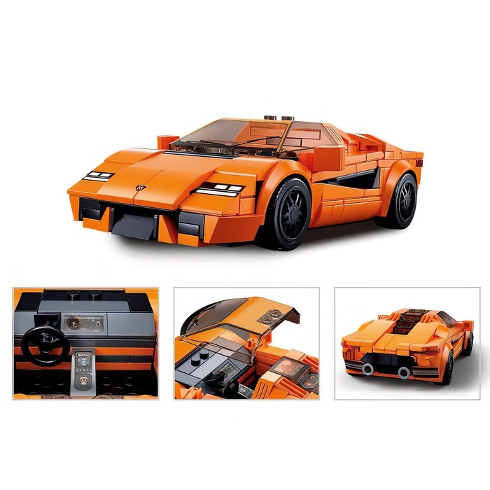 Конструктор гоночная машина Sluban Модельки, 264 детали, 6+ Конструктор гоночная машина Sluban Модельки, 264 детали, 6+