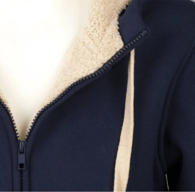 Толстовка унисекс на молнии Sherpa 280, темно-синяя, размер XS Толстовка унисекс на молнии Sherpa 280, темно-синяя, размер XS