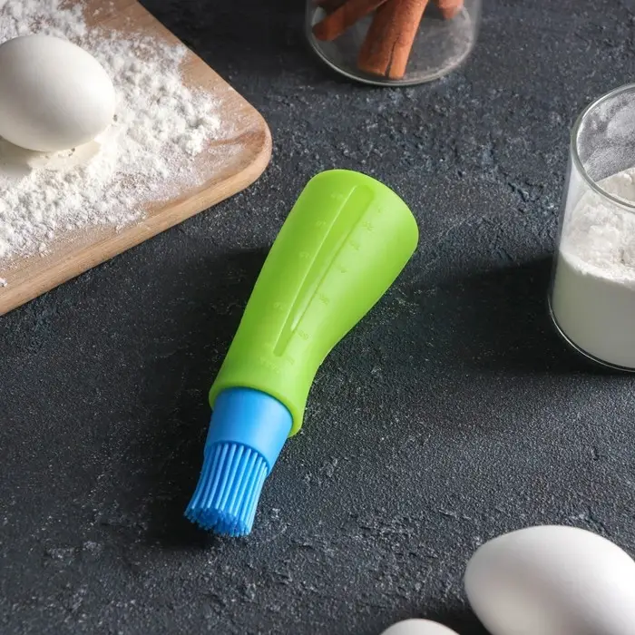 Кисть с резервуаром для масла Доляна «Самуй», силикон, 13×4,5×4,5 см, цвет МИКС Кисть с резервуаром для масла Доляна «Самуй», силикон, 13×4,5×4,5 см, цвет МИКС