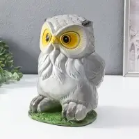 Копилка "Сова" 25 см, серый