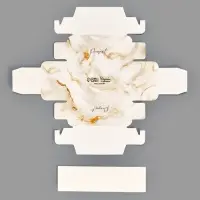 Коробка для 2 конфет с ячейками &laquo;Мрамор&raquo;, 10&times;6&times;3 см