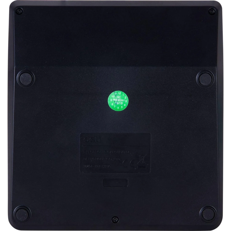 Калькулятор настольный КОМП. Deli EM01120, 12-р, дв.пит., 139x131мм, черный