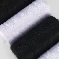 Нитки, 40/2, 300 м, набор 10 шт., чёрный, белый