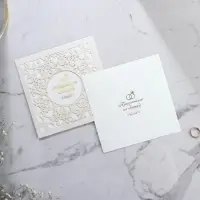 Приглашение на свадьбу «Узоры», 16 х 16 см