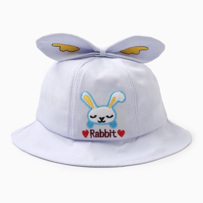 Панама детская Панама детская "Зайки" MINAKU, цвет голубой, размер 48-50