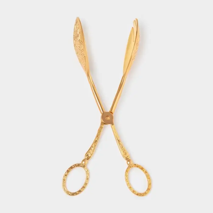 Щипцы для подачи &laquo;Рахат золото&raquo;, h=22 см, цвет золотистый