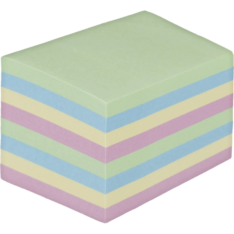 Бумага для заметок с клеевым краем  38x51 мм, 400 л, 8 цветов в асс