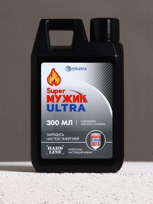 Гель во флаконе канистра Гель во флаконе канистра "Super мужик ultra", 300 мл, аромат мужской парфюм