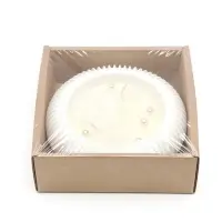 Свеча ароматическая в гипсе &laquo;Цветы&raquo; 14&times;14&times;4 см, 120 г, 20 ч