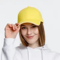 Бейсболка Spiker, желтая с белым