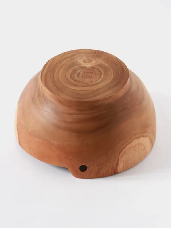 Салатник, 18&times;18&times;9 см, тиковое дерево