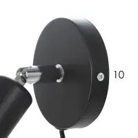 Спот &laquo;Дарни&raquo; с проводом и выключателем Е27 40 Вт чёрный 10&times;10&times;10-160 см