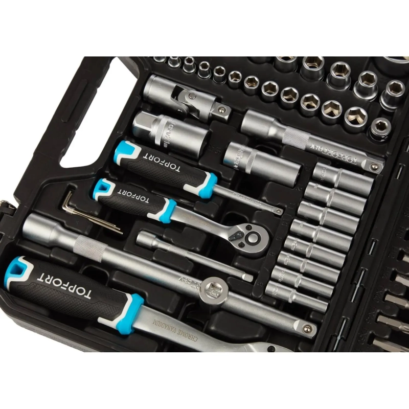 Набор инструмента Topfort 110 предметов 1/4 и 1/2