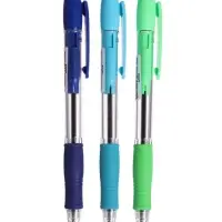 Набор шариковых ручек Pilot Super Grip, 3 штуки, автоматические, синий стержень, на масляной основе, узел 0.7 мм, резиновый упор