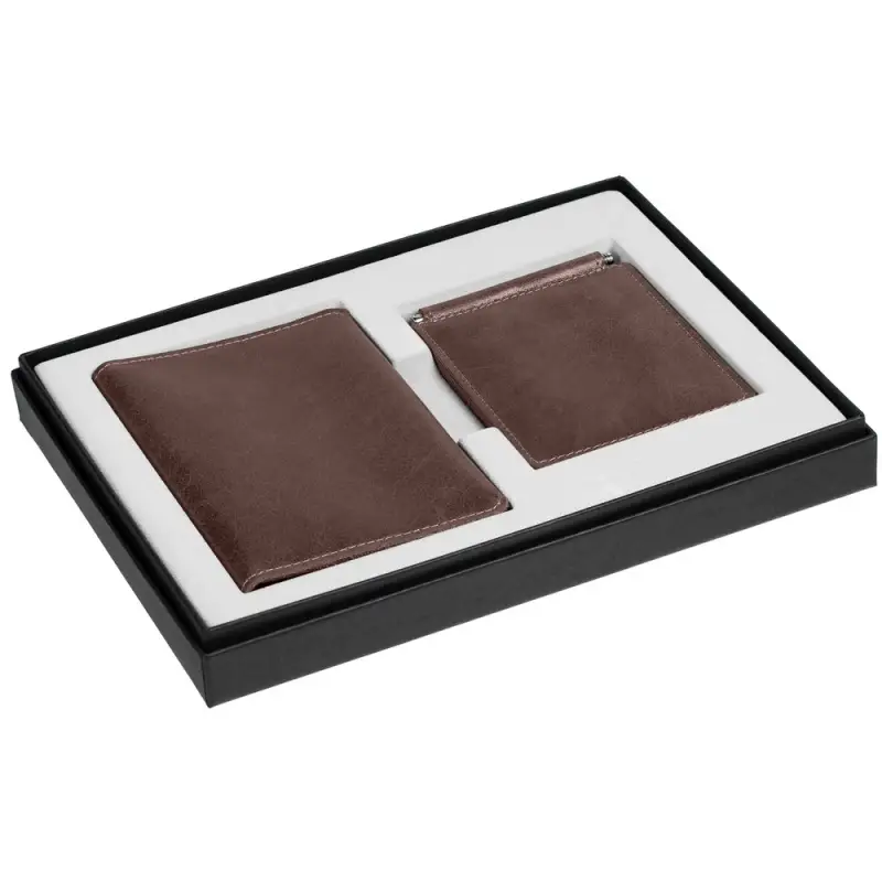 Набор Apache Billfold, темно-коричневый Набор Apache Billfold, темно-коричневый