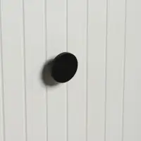 Ручка-кнопка CAPPIO, d=44 мм, h=20 мм, латунь, цвет черный