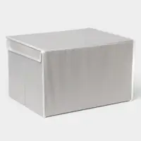 Короб стеллажный для хранения с крышкой LaDо́m, 40&times;30&times;25 см, серый