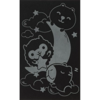 Гравюра малая набор для творчества Стикерняшки Спокойной ночи сереб,Гро-005