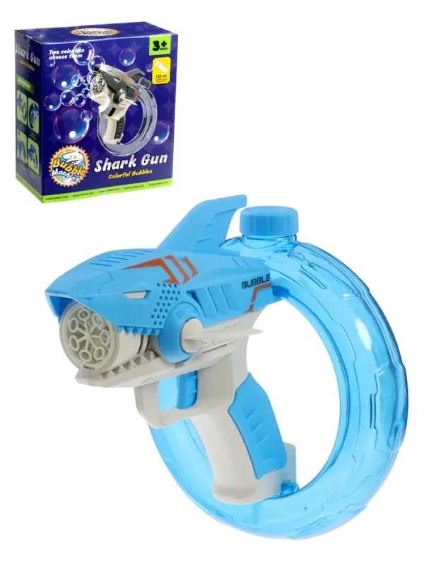 Генератор мыльных пузырей "Акула", работает от батареек