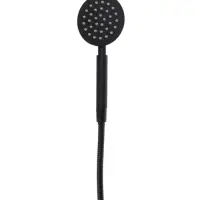 Смеситель для ванны ZEIN Z3491, изогнутый излив, душевой набор, нержавеющая сталь, черный