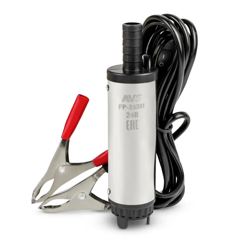 Насос для перекачки тех. жидкостей погружной AVS FP-2438f (24V/2А/20 л/м/d=38 мм/съемный фильтр)