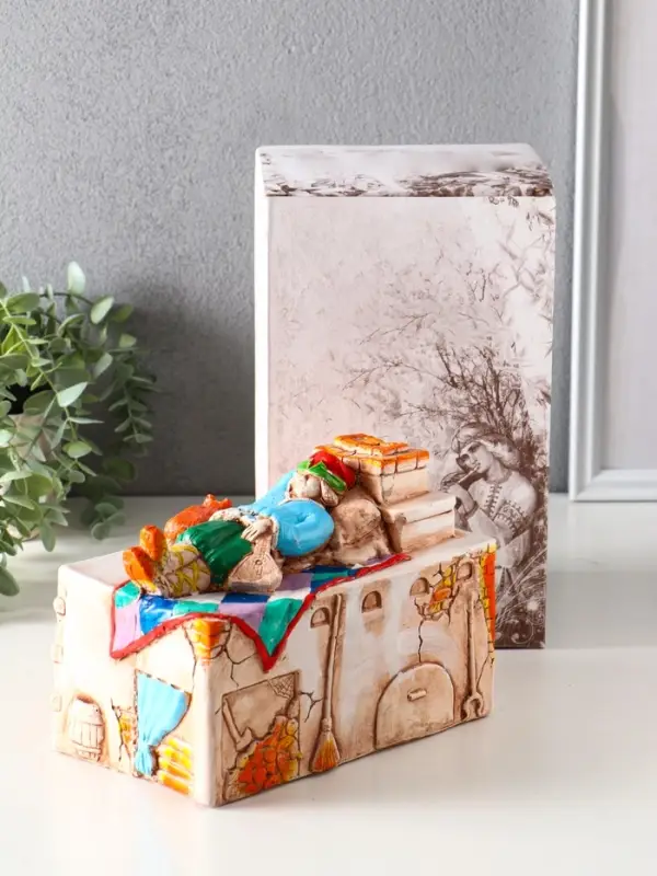 Копилка для денег «Печка», гипс, 14.5×20×12 см Копилка для денег «Печка», гипс, 14.5×20×12 см