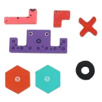 Деревянный  пазл Тетрис 3 в 1