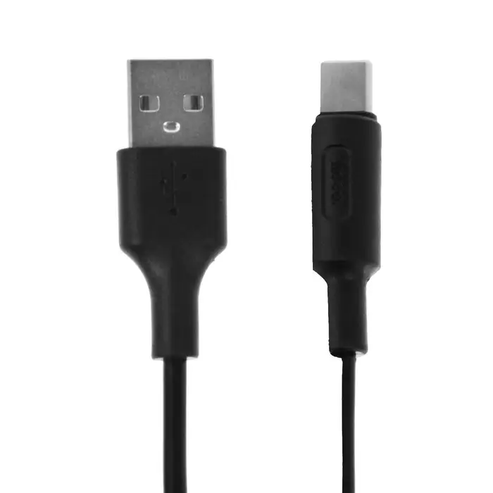 Кабель Hoco X25, Type-C - USB, 3 А, 1 м, PVC оплетка, чёрный