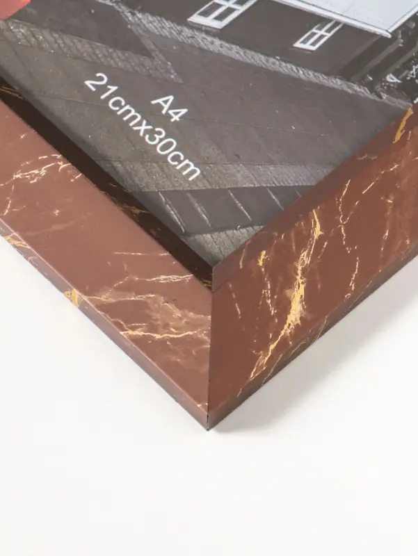 Фоторамка пластик формат А4 см "Гедеон" шоколад с золотом 36х27х2 см