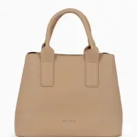 Сумка женская тоут TEXTURA на молнии, 32&times;12&times;24 см, бежевая