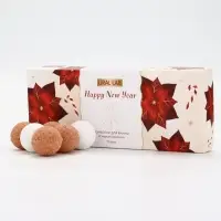 Бомбочки для ванны Happy New Year, аромат сладкая карамель, набор 12 шт х 20 г, URAL LAB