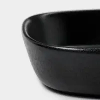 Блюдо для подачи Magistro Carbon, 28&times;19&times;4 см, фарфор, чёрное