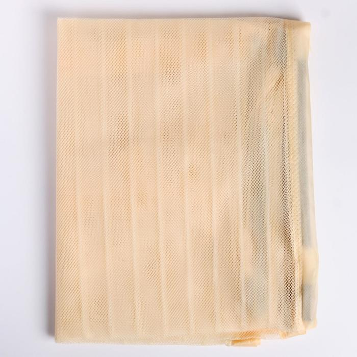 Сетка антимоскитная для дверей, 90 × 210 см, на магнитах, цвет бежевый