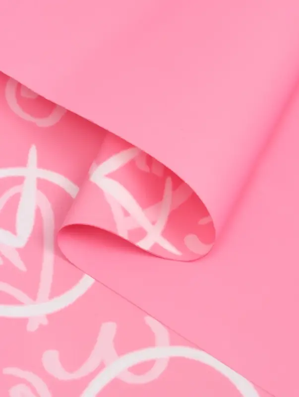 Плёнка флористическая для цветов, &laquo;Сердца&raquo;, розовая, 57&times;57 см