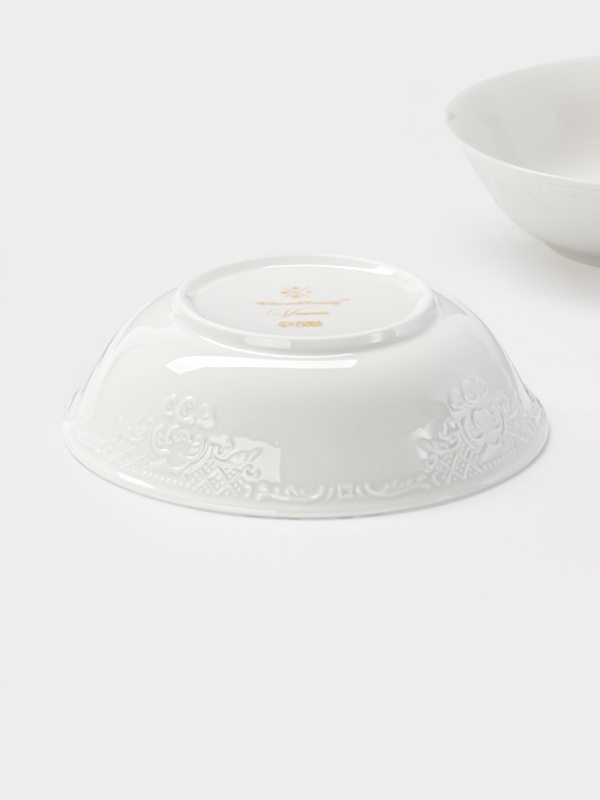 Тарелки глубокие WY Venecia, 580 мл, 17×5 см, набор 2 шт., фарфор, белые Тарелки глубокие WY Venecia, 580 мл, 17×5 см, набор 2 шт., фарфор, белые