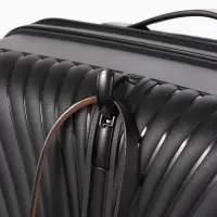 Чемодан на колёсах, 24", кодовый замок, 40&times;24&times;65 см, чёрный